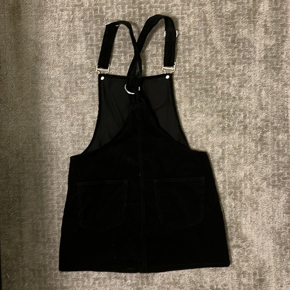 NWOT - Black Overall Dress - Picture 2 of 2